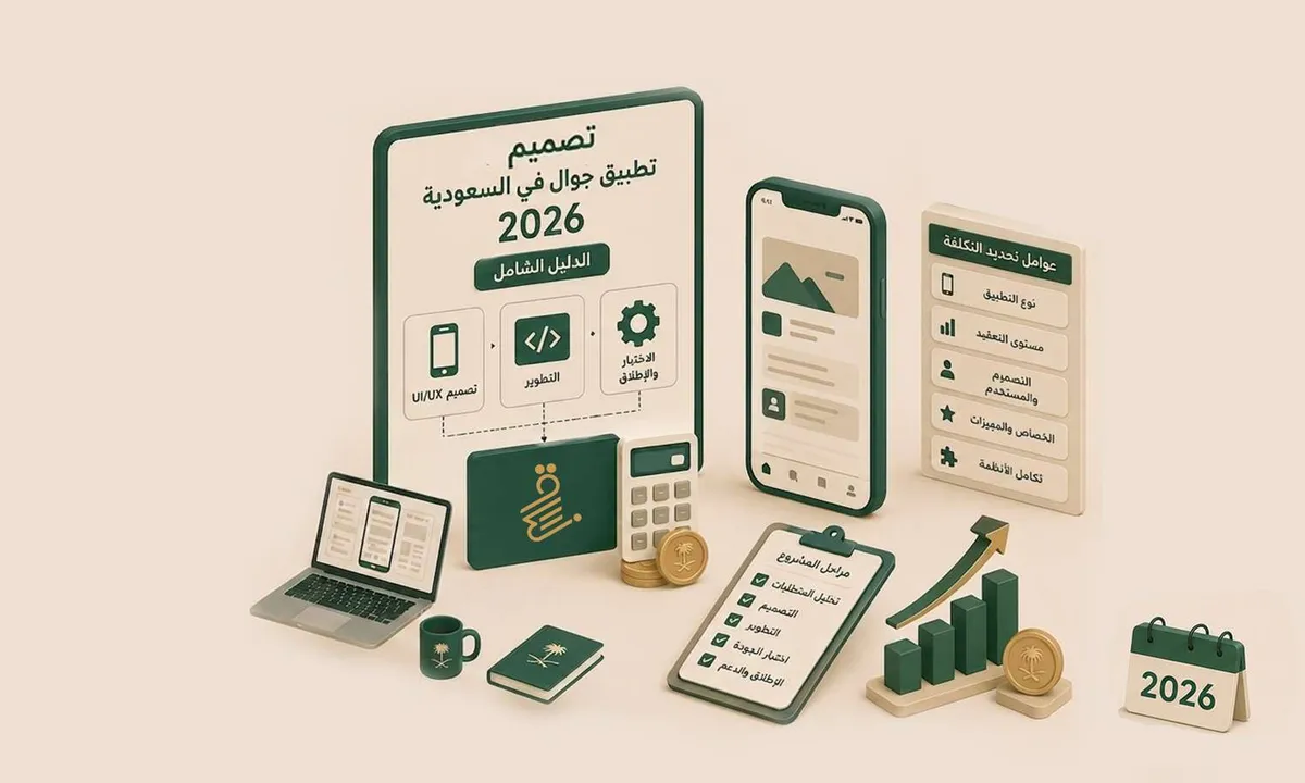 تكلفة تصميم تطبيق جوال في السعودية : الدليل الشامل للتسعير