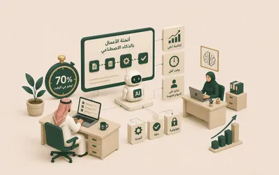 أتمتة الأعمال بالذكاء الاصطناعي: كيف توفر 70% من وقت موظفيك