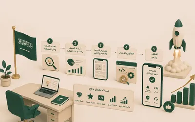 أفكار تطبيقات ناجحة في السعودية 2027: من الفكرة إلى الإطلاق