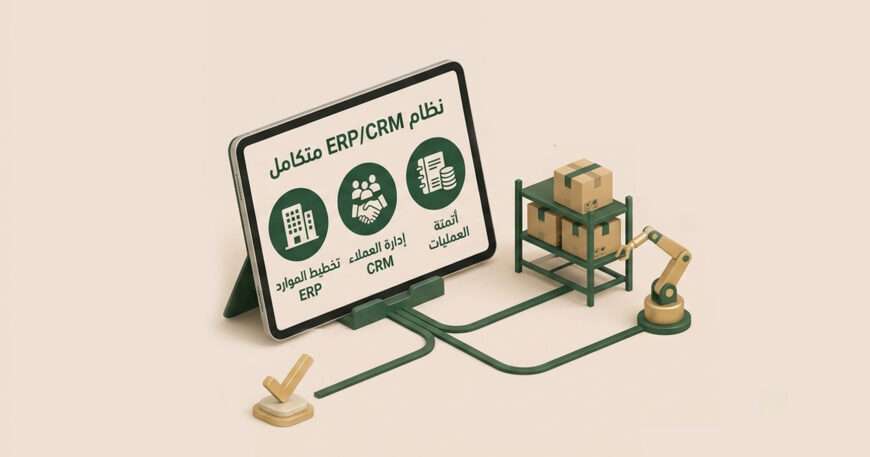تصميم نظام أتمتة العمليات الداخلية ERP/CRM: من الفوضى إلى الانضباط